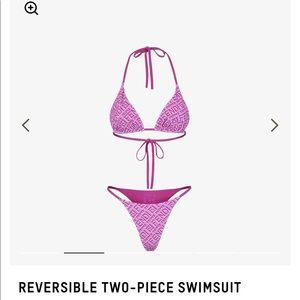 Skims x Fendi 2 piece reversible swimsuit size M